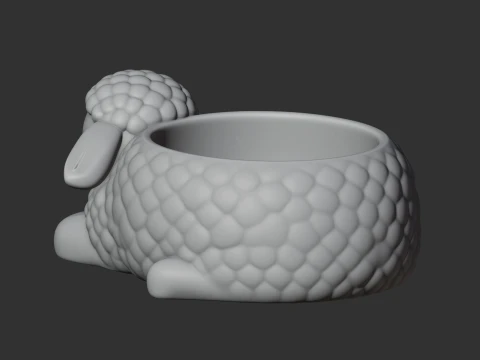 Sheep Bowl 3D Model