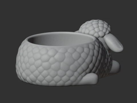 Sheep Bowl 3D Model