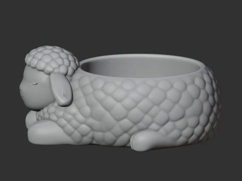 Sheep Bowl 3D Model