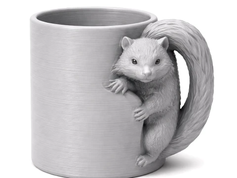 Skunk Mug 3D Modell
