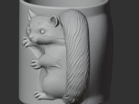 Skunk Mug 3D Model