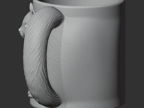 Skunk Mug 3D Model