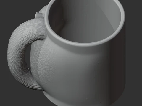 Skunk Mug 3D Model