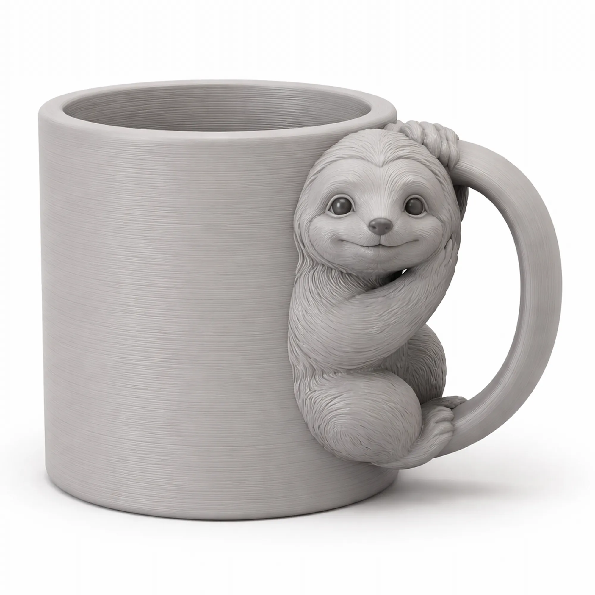 Sloth Mug 3D Model .c4d .max .obj .3ds .fbx .stl .blend 