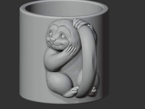 Sloth Mug 3D Model