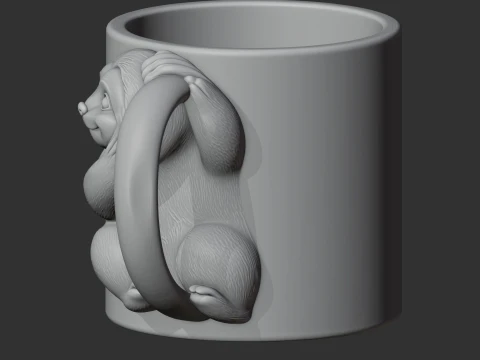 Sloth Mug 3D Model