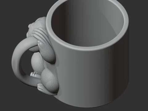 Sloth Mug 3D Model