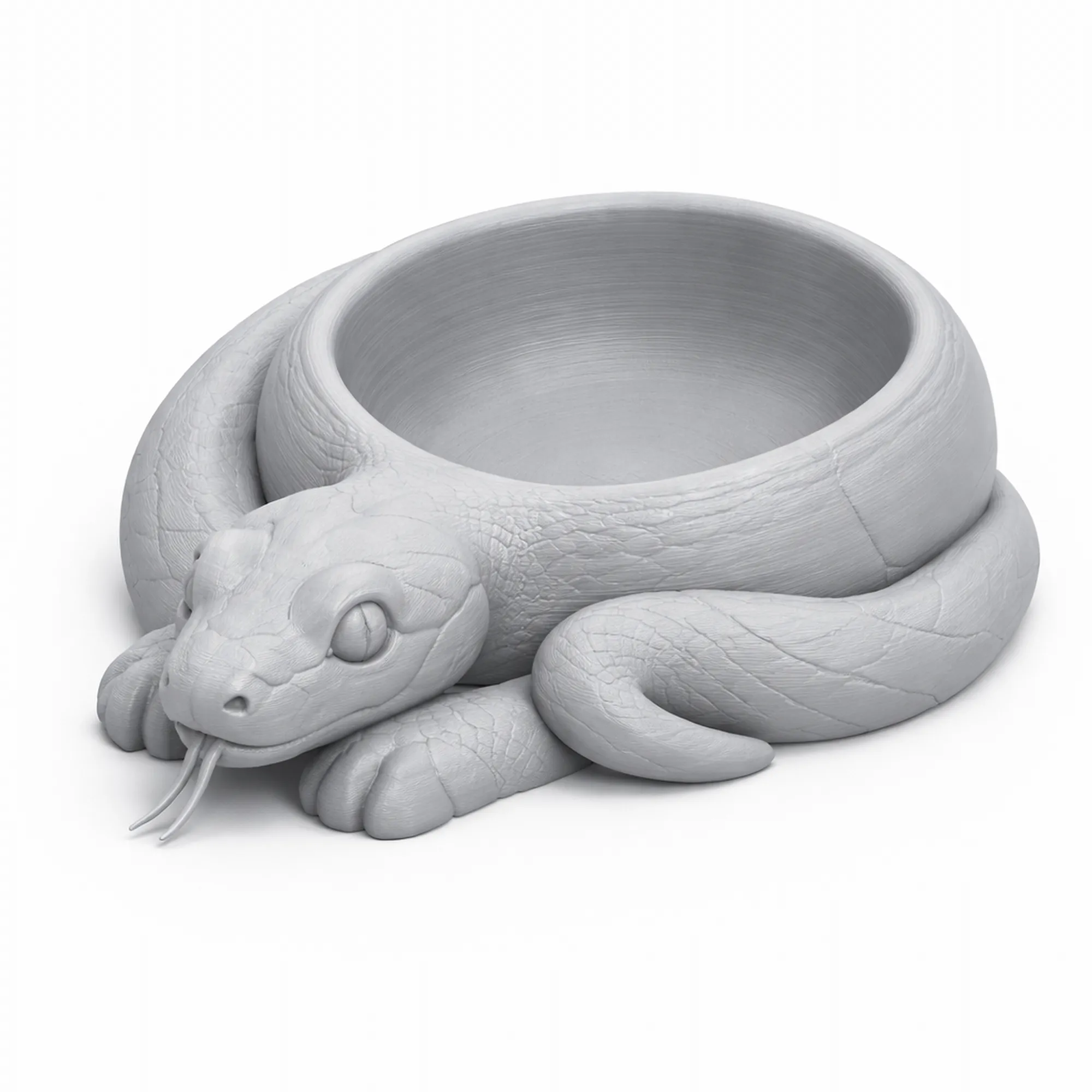 Snake Bowl 3D Model .c4d .max .obj .3ds .fbx .stl .blend 