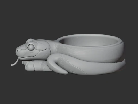 Snake Bowl 3D Model