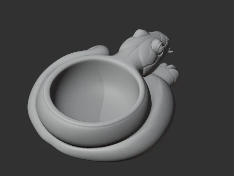 Snake Bowl 3D Model