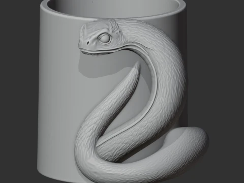Snake Mug 3D Model
