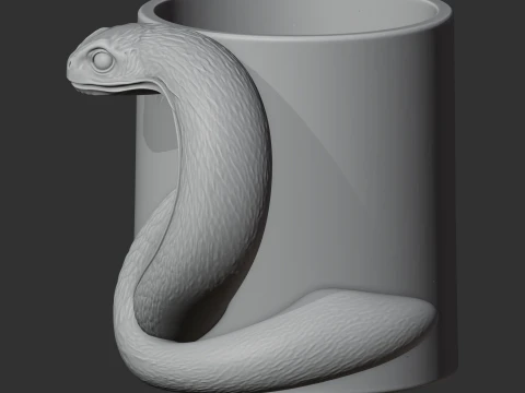 Snake Mug 3D Model