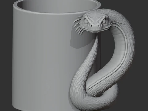 Snake Mug 3D Model