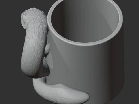 Snake Mug 3D Model