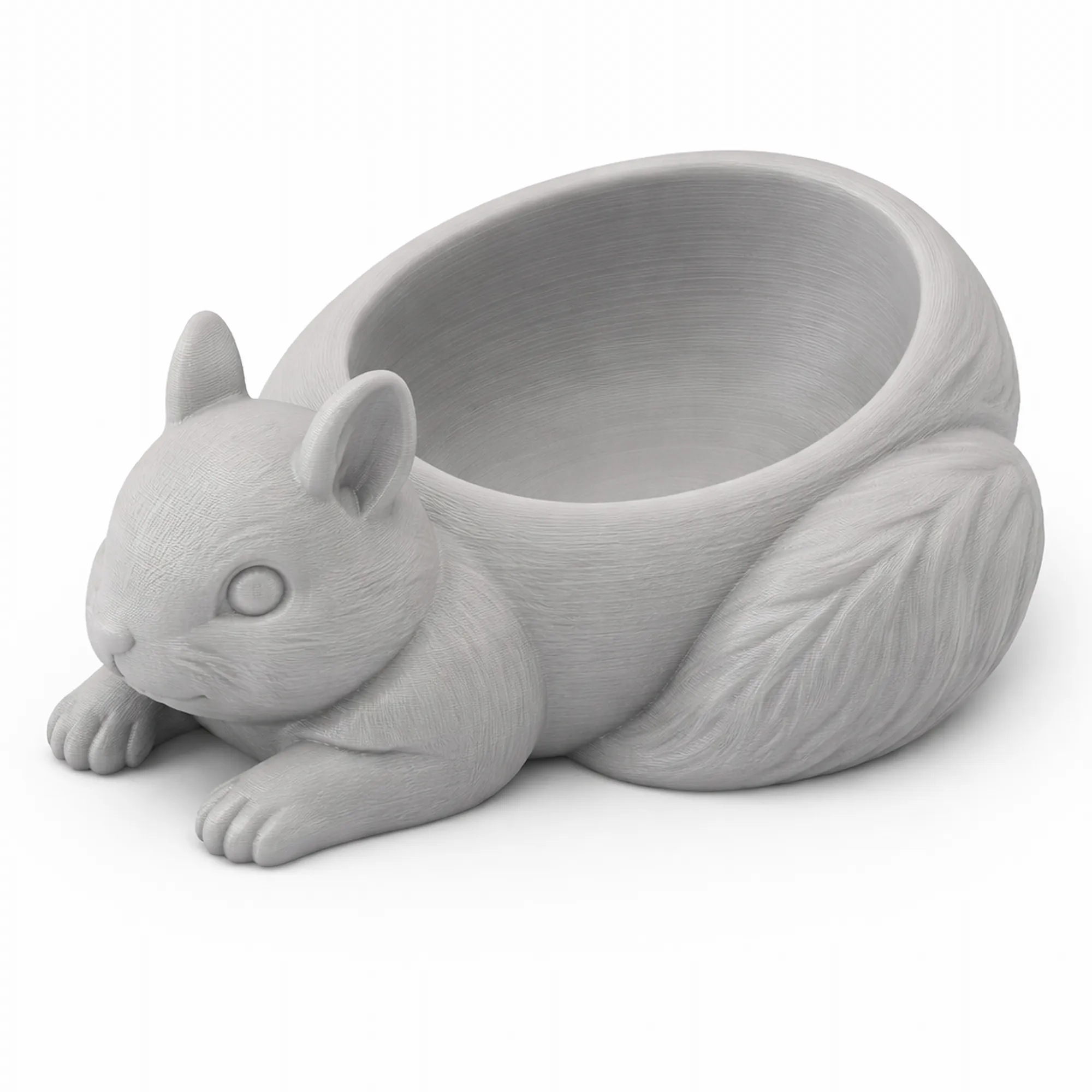 Squirrel Bowl 3D Model .c4d .max .obj .3ds .fbx .stl .blend 