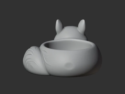 Squirrel Bowl 3D Model