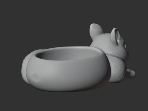 Squirrel Bowl 3D Model