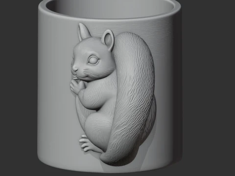 Squirrel Mug 3D Model