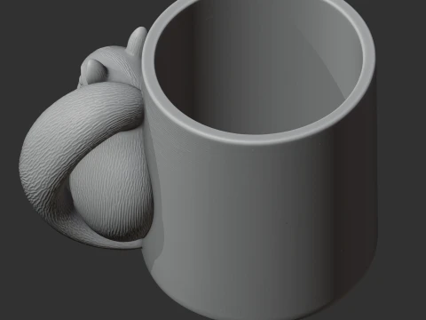 Squirrel Mug 3D Model