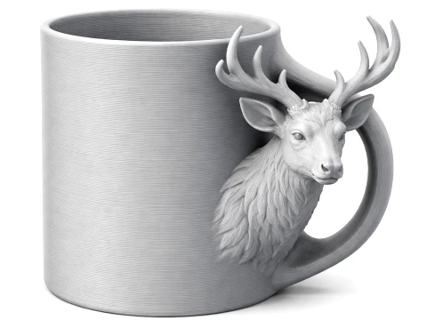 Stag Mug 3D Modell