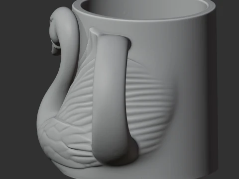 Swan Mug 3D Model