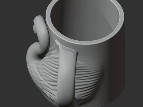 Swan Mug 3D Model