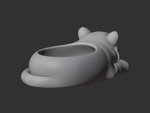 Tiger Bowl 3D Model