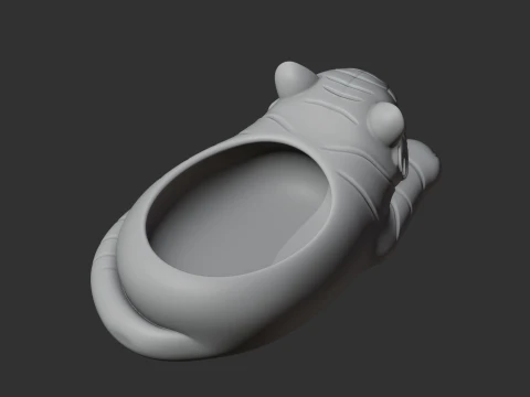 Tiger Bowl 3D Model