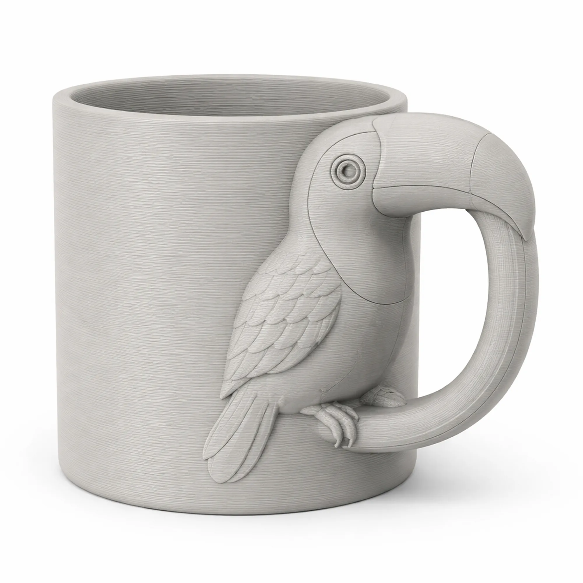 Toucan Mug 3D Model .c4d .max .obj .3ds .fbx .stl .blend 