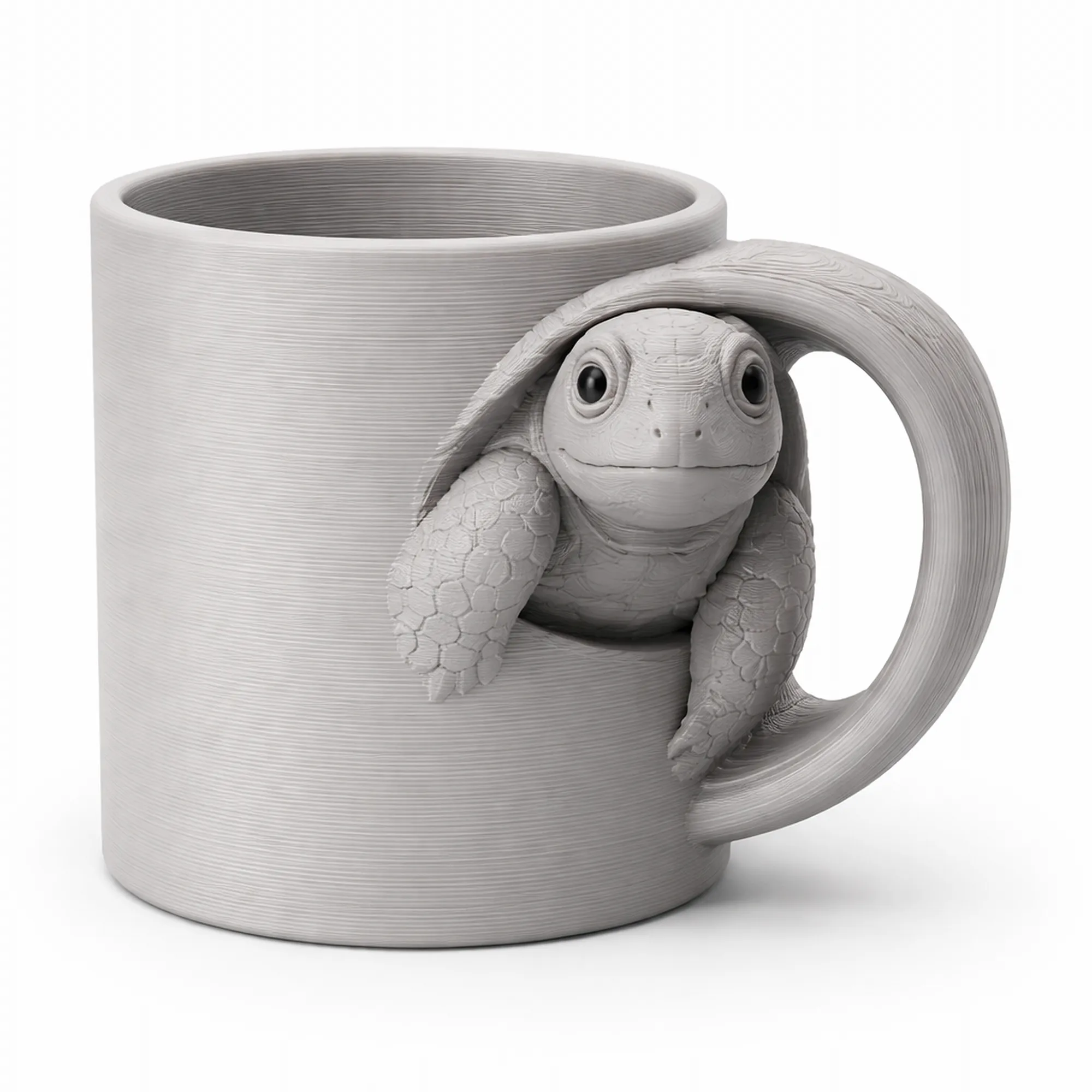 Turtle Mug 3D Model .c4d .max .obj .3ds .fbx .stl .blend 