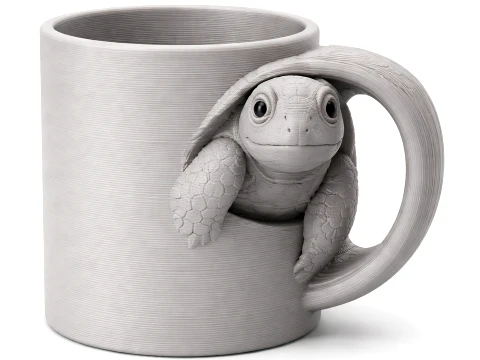 Turtle Mug 3D Model