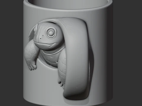 Turtle Mug 3D Model