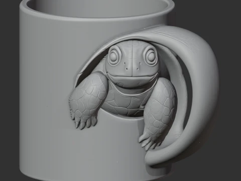 Turtle Mug 3D Model