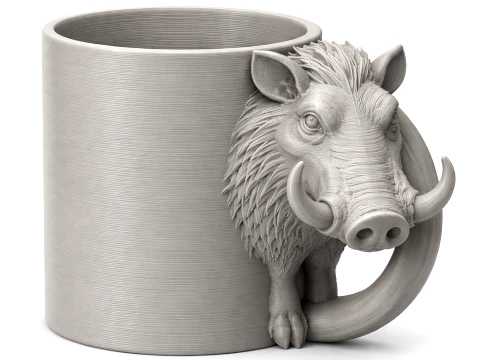 Warthog Mug 3D Model