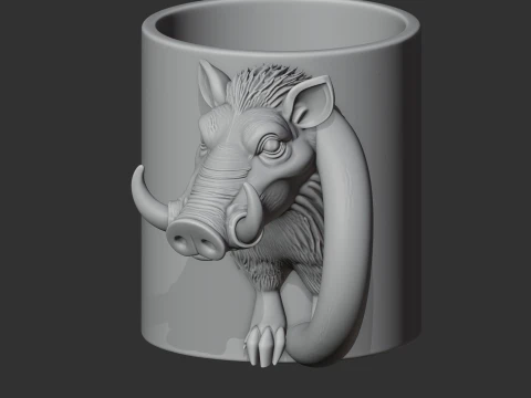 Warthog Mug 3D Model
