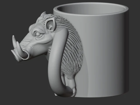 Warthog Mug 3D Model