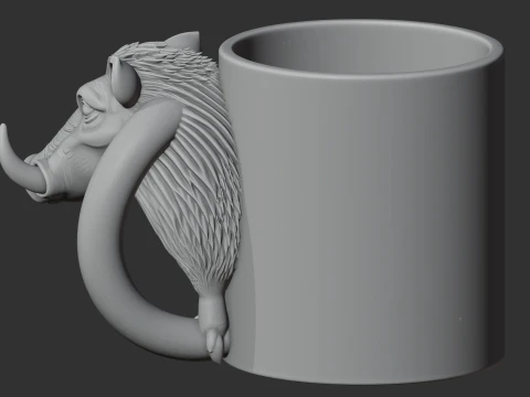 Warthog Mug 3D Model