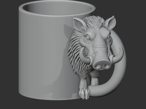 Warthog Mug 3D Model