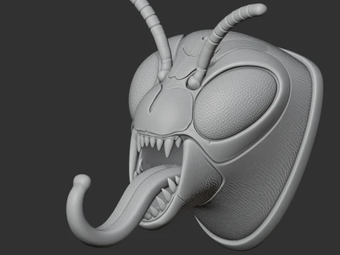 Wasp HEAD WALL HANGER COAT AND KEY HOLDER HOOK 3D Model