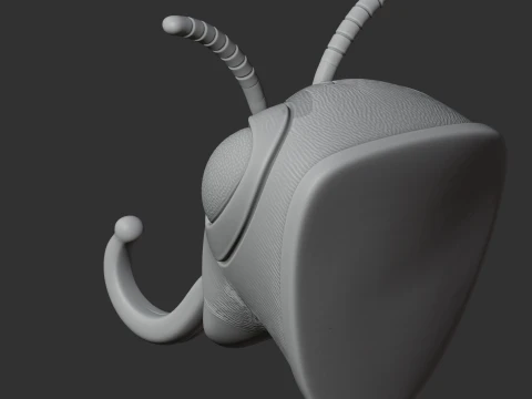 Wasp HEAD WALL HANGER COAT AND KEY HOLDER HOOK 3D Model
