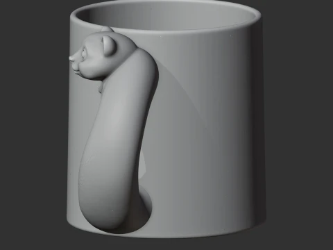 Weasel Mug 3D Model