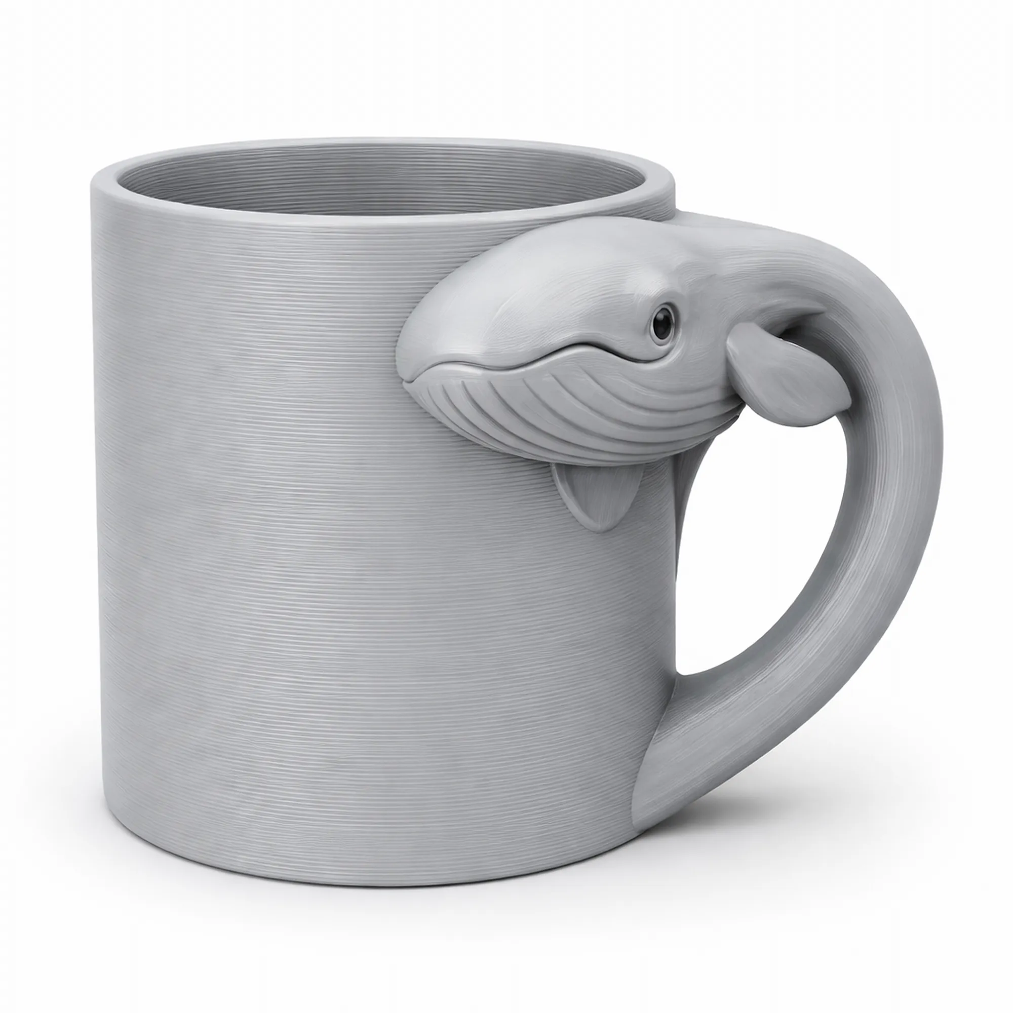 Whale Mug 3D Model .c4d .max .obj .3ds .fbx .stl .blend 