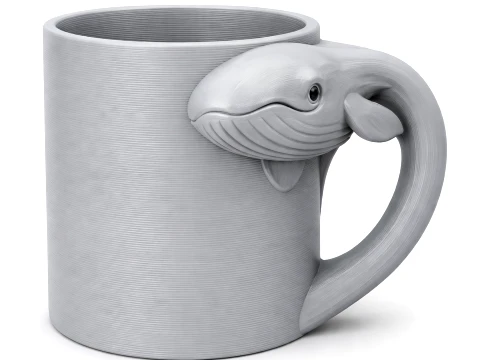 Whale Mug 3D Model