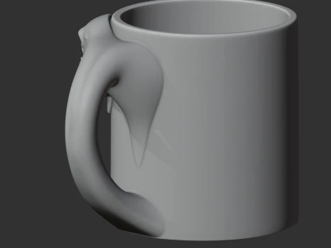 Whale Mug 3D Model
