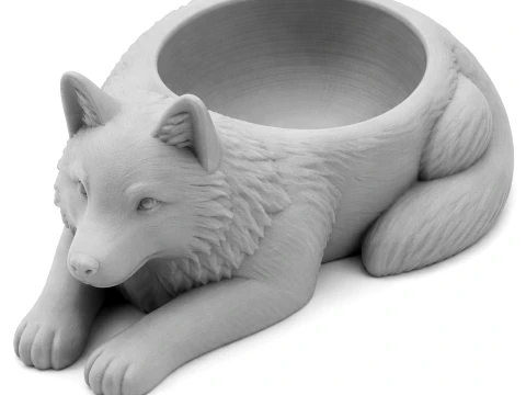 Wolf Bowl 3D Model