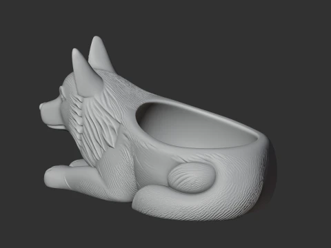 Wolf Bowl 3D Model