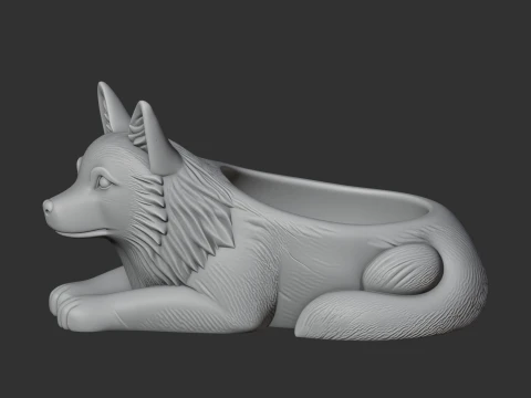 Wolf Bowl 3D Model
