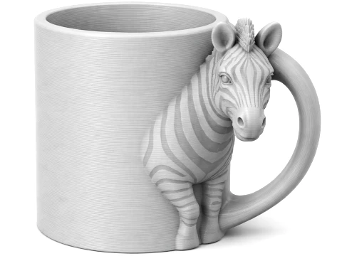 Zebra Mug 3D Model