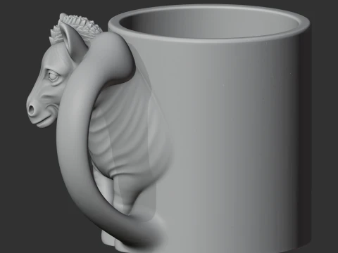 Zebra Mug 3D Model