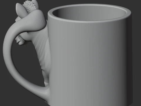 Zebra Mug 3D Model